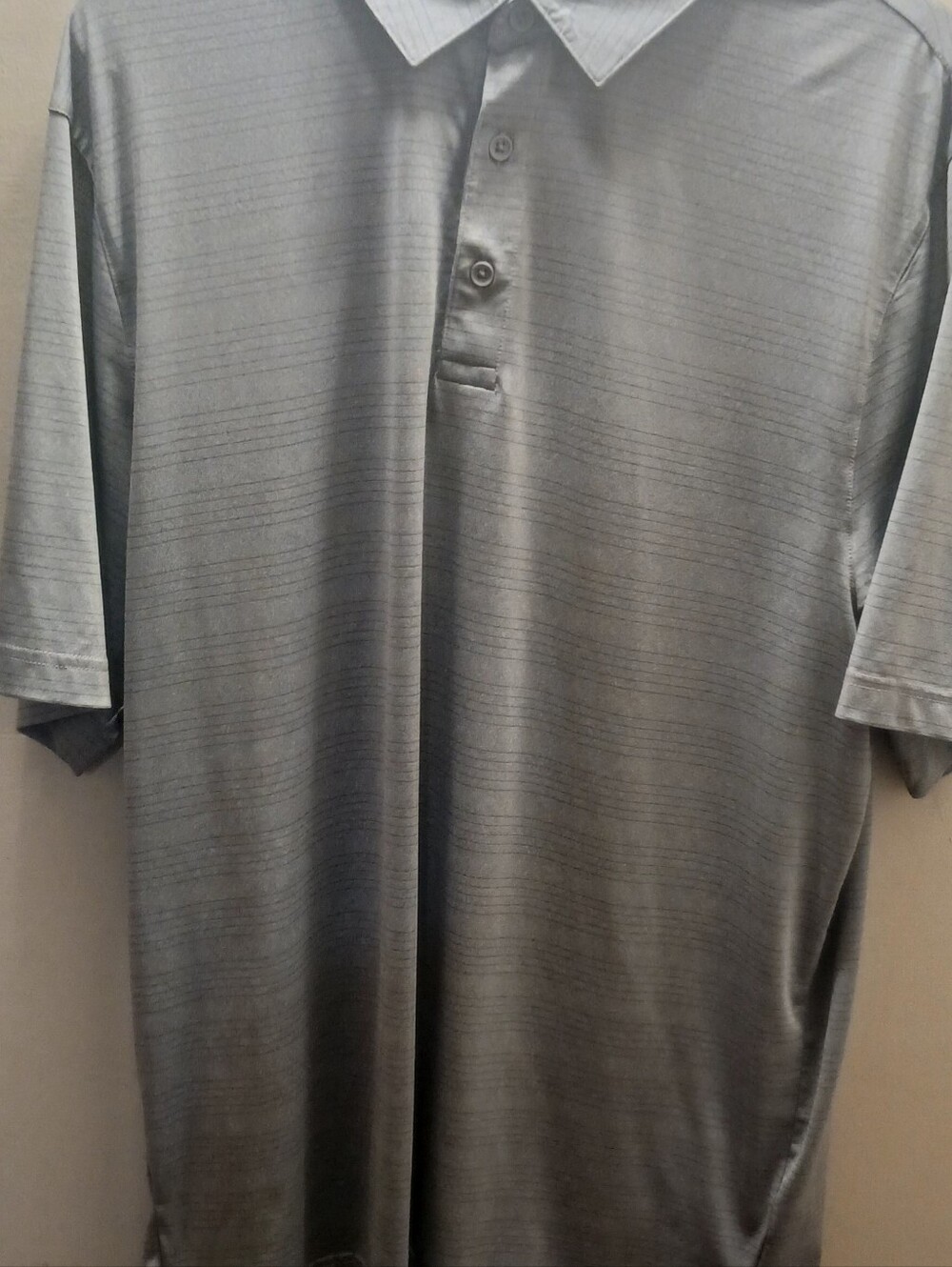 Men's Short-Sleeve Polo Shirt in Light Gray